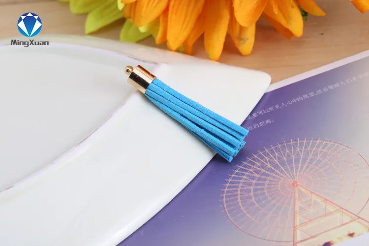 10 шт 5 см хлопок замша кисточки серьги кулон Сатиновые для DIY ювелирных изделий