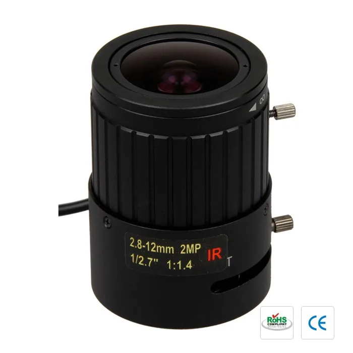 2MP. Объектив для связи с HD сетевыми камерами 2,8-12 мм 1/3 F1.4 cctv объектив. CS-02812mm(2mp