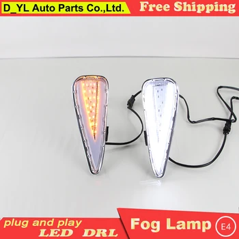 

Car styling 12V Turn Signal LED Daytime Running Light for Toyota Camry 2015-2016 DRL With Fog Lamp New Car Styling High Qual