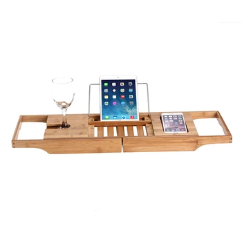 

Bamboo Bathtub Tray Handcrafted Bath Tray Bathroom Shelves bathtub caddy bath caddy Bath Rack Bathroom Storage Stand Tray