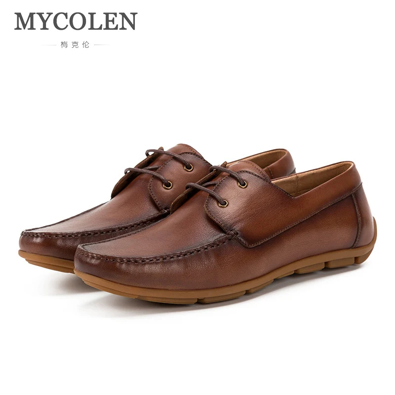 

MYCOLEN Fashion Men Casual Shoes Top Brand Spring Autumn Breathable Men Flats Shoes Lace Up High Quality Male Leisure Shoes