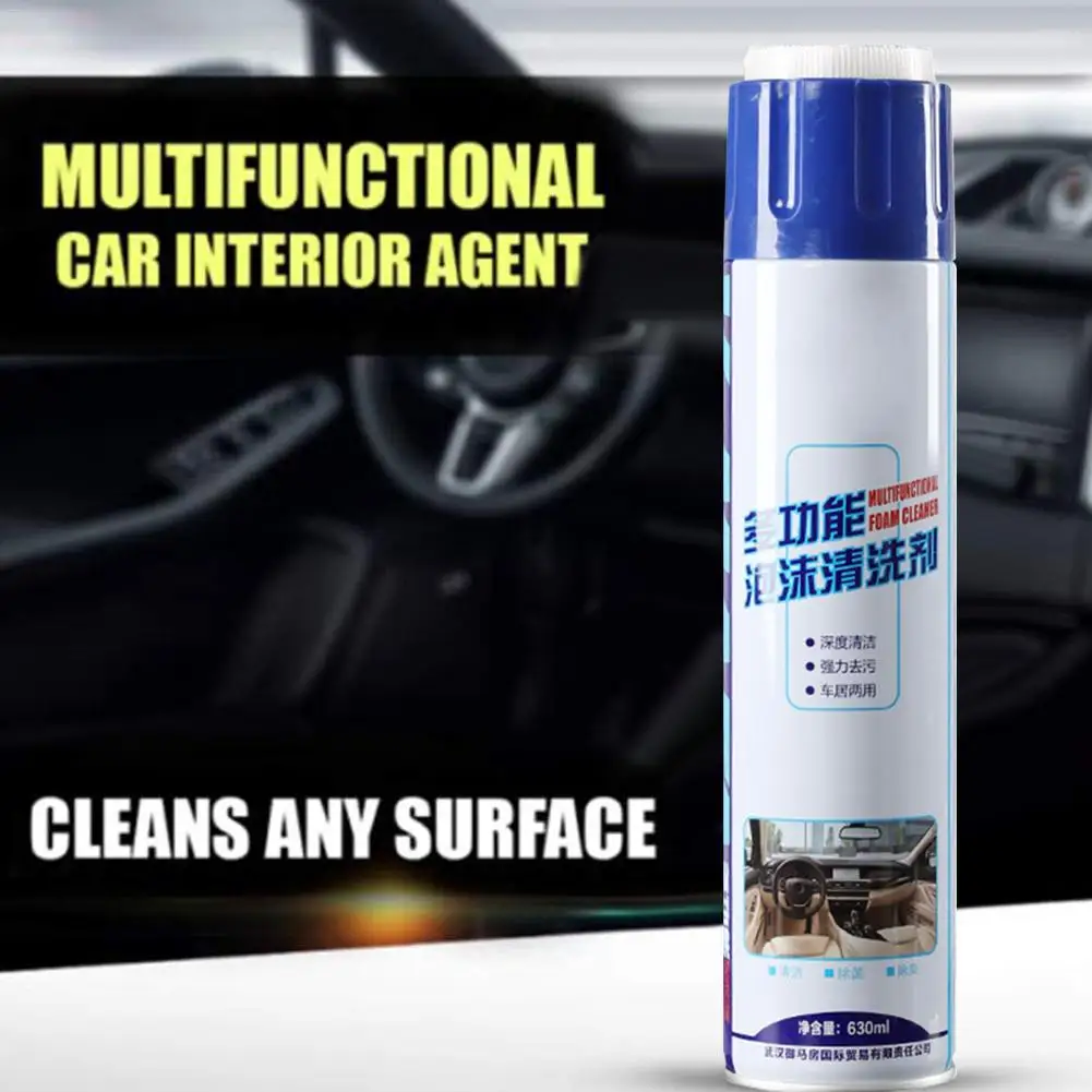  630ml Universal Car Supplies Care Cleaner Leather Clothing Shoes Sofa Car Polish Plastic Leather Re