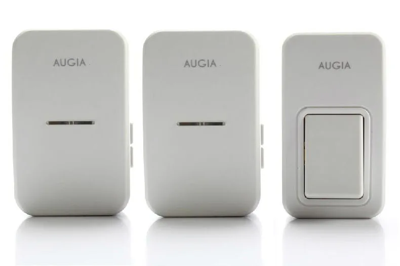 

High Quality 38 Tunes Wireless Digital Doorbell Remote Door Bell Chime,Two Receivers,No need battery, Water proof, 110-220V