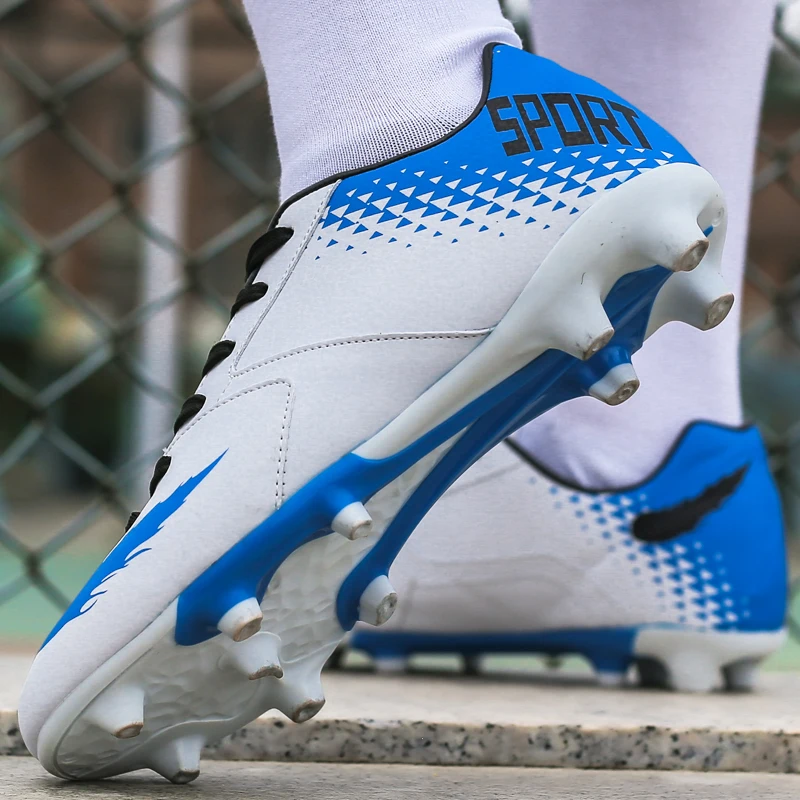 

FANPAO Outdoor Cleats Lawn AG Casual Football Sport Shoes for Men Women Young People Teenager Student Soccer Footwear Sneakers