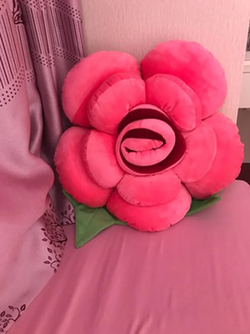 giant colorful rose plush pillow creative sofa car bed cushion pillow flower toys for girl gift wedding decoration 35inch 90cm DY50500 (3)
