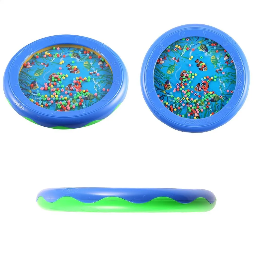 Ocean Wave Bead Drum Gentle Sea Sound Musical Educational Toy Tool for