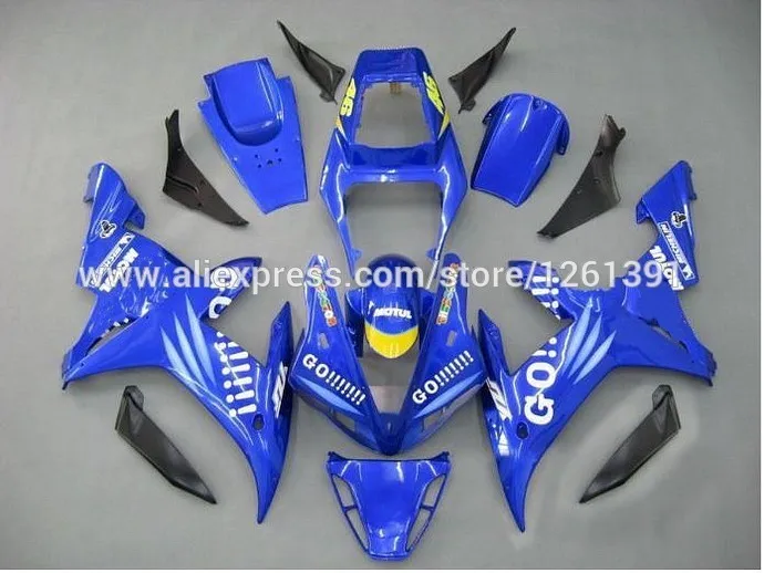 Впрыска mold100% NEW GOGO! Голубой обтекатель комплекты для Yamaha YZF-R1 02 03 YZF R1 YZF 1000 R1 2002 2003#6t551 обтекатель комплект