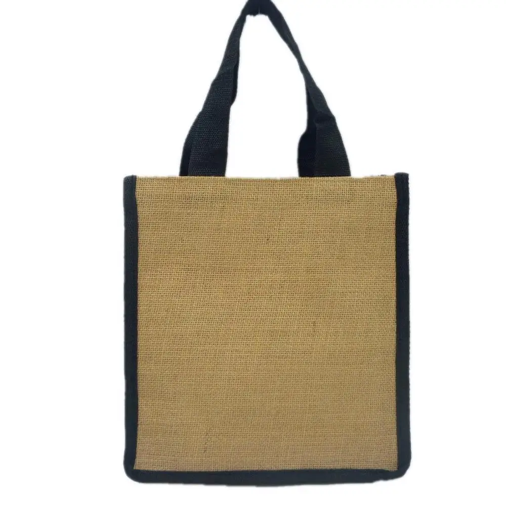 

Sample Bag! Eco Friendly Jute Material Shopping Tote Bag Promotional Jute Bag Good Quality Small (20-30cm) Size