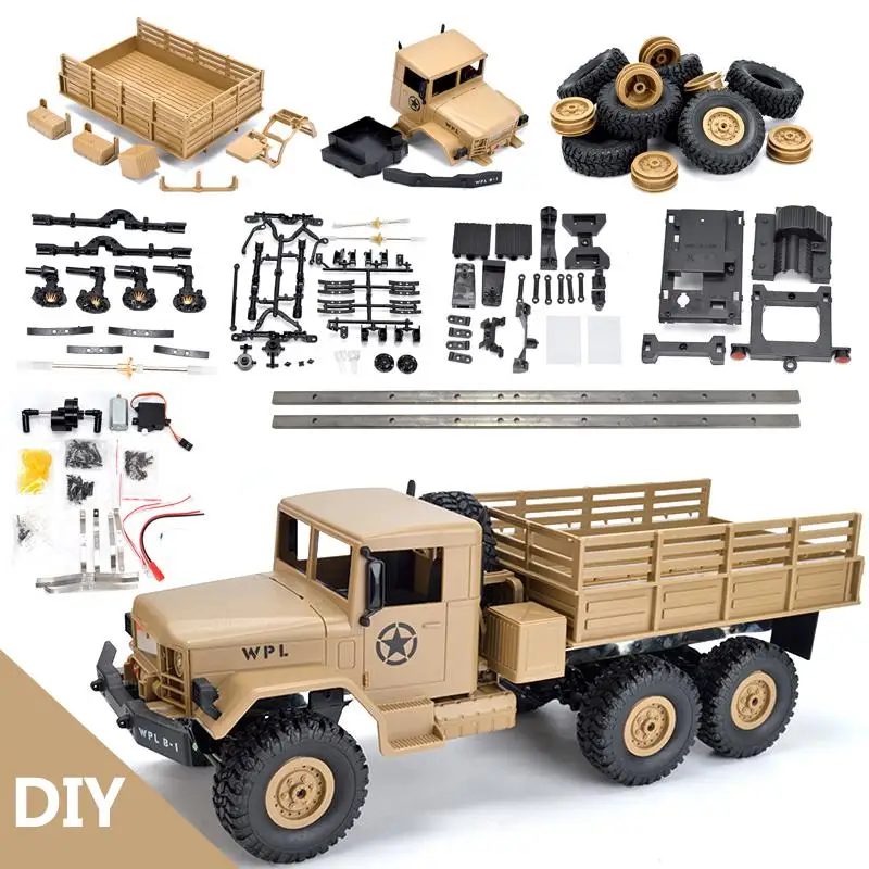 RBR/C WPL B16K 1/16 дистанционный пульт военный грузовик 6 колеса внедорожный