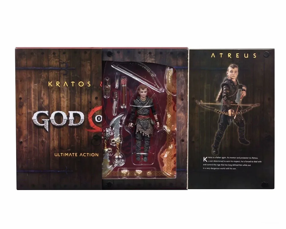 Оригинальная модель NECA God of War 4 Kratos и Son Atreus UltimateAction коллекционная фигурка игрушка