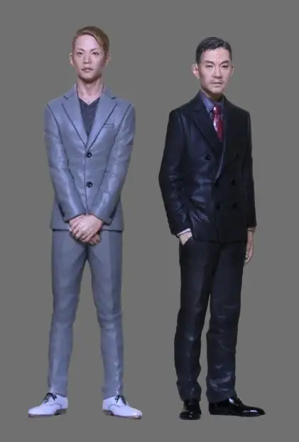 

1/24 Scale Resin figure men 75mm ( 2 figures )