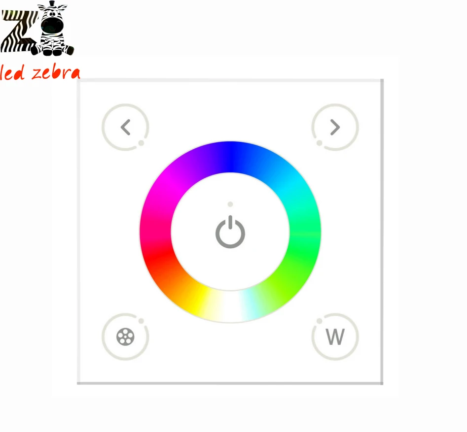 

AC 110-240v DX4 rgbw touch panel led controller,smarthome wall mount 2.4g full color led controller for rgbw led strip