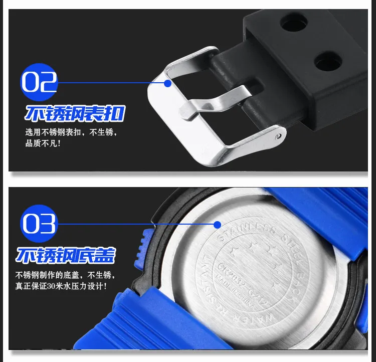 2020 Fashion Men Casual Sport Watch Digital Wristwatches LED Man Watches Waterproof military Clock gift Relogio Masculino