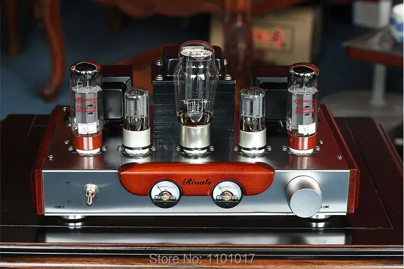 Himing Rivals RH34W EL34 Tube Amplifier HIFI EXQUIS Wood Version Single-Ended integrated handmade Scaffolding Amp