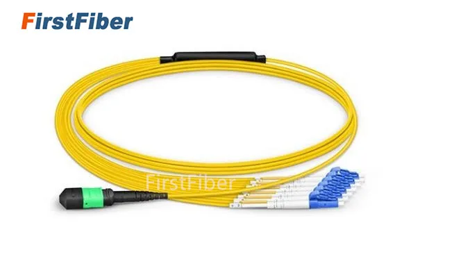 

30m MPO Patch Cable Female to 6 LC UPC Duplex 12 Fibers Patch cord 12 cores Jumper Single Mode SM Breakout Cable, Type A, Type B