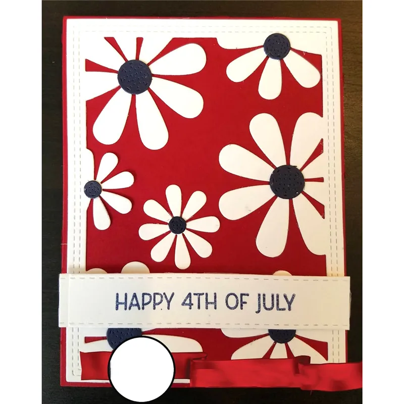

DiyArts Daisies Cover Die Metal Cutting Dies New 2019 for Card Making Scrapbooking DIY Album Embossing Paper Craft Frame Die