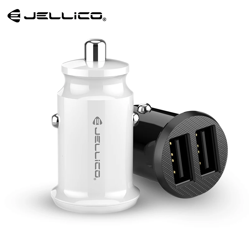 

Jellico JN31 Dual USB Mini Car Charger 5V/3.1A Fast Charging Phone Charger For Iphone Xiaomi Samsung Huawei Mobile Phone Charger