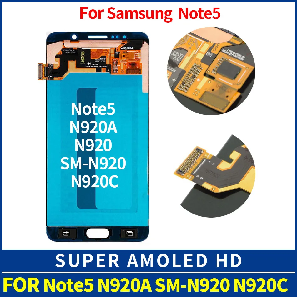 

For Samsung Galaxy NOTE 5 N920 N920F LCD Display Touch Screen Digitizer Assembly Replacement For SAMSUNG NOTE 5 LCD