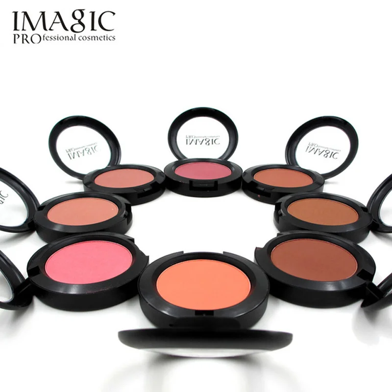 

IMAGIC Makeup orange Cheek Blush Powder 8 Color blusher different color Powder pressed Foundation Face Makeup Blusher