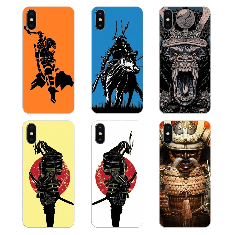 Silicone Phone Shell Cover For HTC U11 One M7 M8 A9 M9 M10 E9 Desire 630 530 626 628 816 820 Motorola G G2 G3 cartoon samurai |