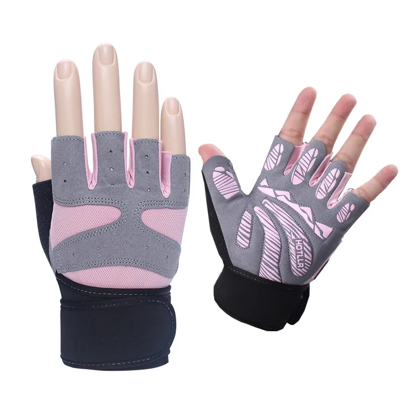 

Gym Fitness Training Gloves For Women Weightlifting Pull Up Bar Horizontal Bar Exercise Gloves Anti-slip With Wrist Support