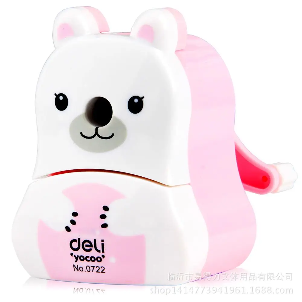1pcs Deli 0722 cute pencil sharpener pencil pencil sharpener cartoon