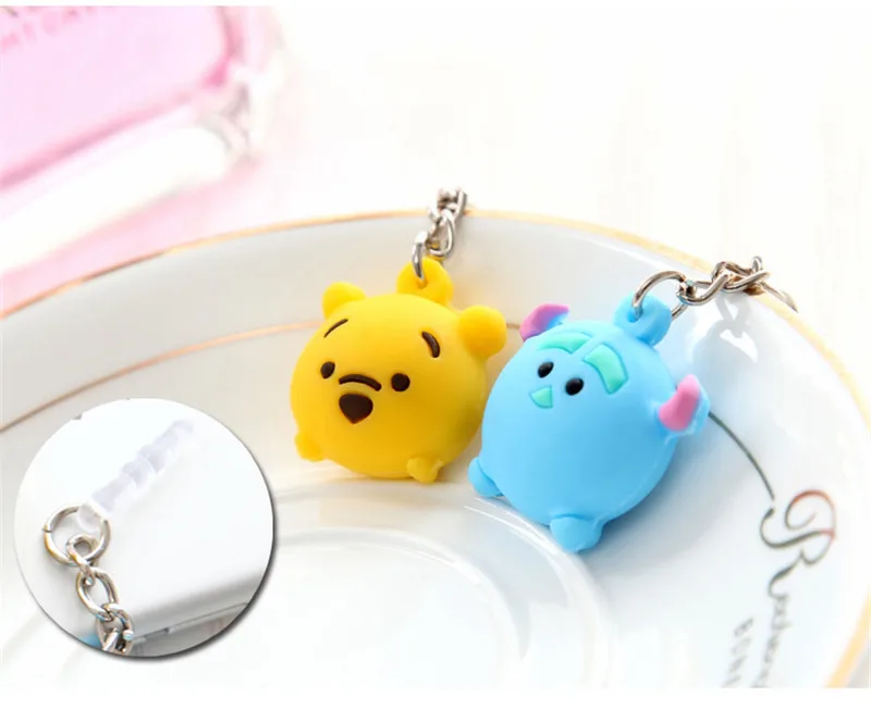 Cute Cartoon Mobile Phone Dust Plug 3 5mm Anti Audio Port Earphone Jack Plug Phone Decoration Pendant For Iphone 6 6s Samsung Best Price Deal
