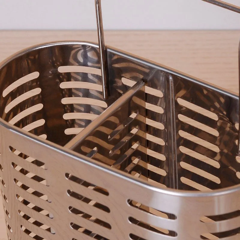 304 Stainless Steel High Quality Kitchenware Storage Holder Two Grids Drain Water Type Tableware Storage Cage Free Shipping