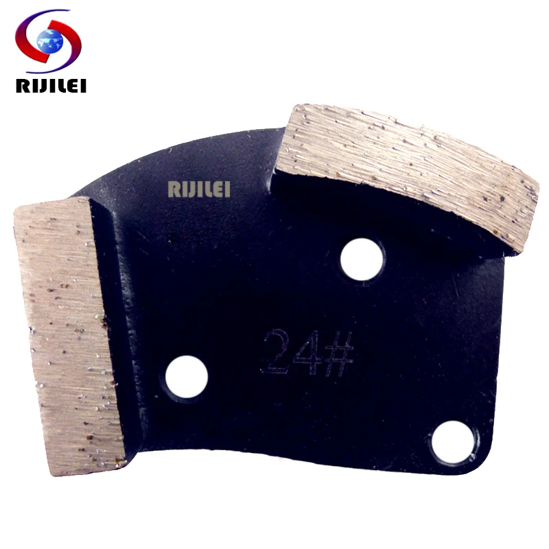 

RIJILEI 12PCS/Set Diamonds Grinding disk for Concrete floor Diamond Grinding Shoes for Stone Metal grinding pads A60B