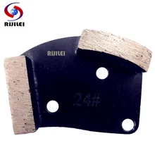 RIJILEI 12PCS/Set Diamonds Grinding disk for Concrete floor Diamond Grinding Shoes for Stone Metal grinding pads A60B