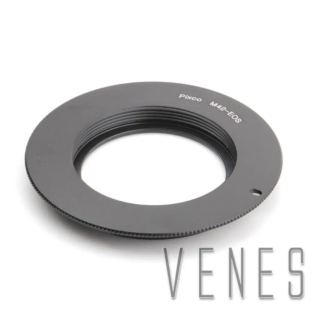 Pixco Black Camera Adapter Ring work for M42 Lens to Canon EOS EF Mount760D 750D 5DS(R) 5D Mark III 5D Mark II 1Ds 5D 7D 70D 60D