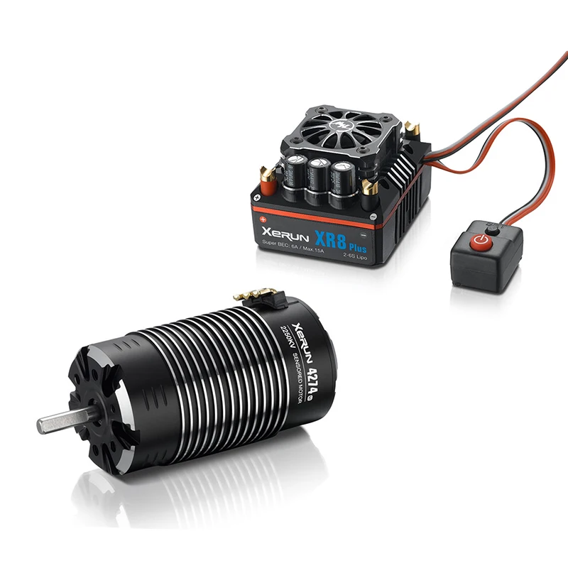 FATJAY HobbyWing XeRun 4274 SD G2 сенсорный бесщеточный 4 полюсный двигатель с XR8 Plus 150A ESC