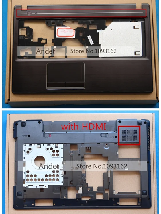 4 Для lenovo G580 G585 Нижняя крышка и Упор для рук верхний Чехол W/HDMI порт WO/HDMI без сенсорной панели - Цвет: 4