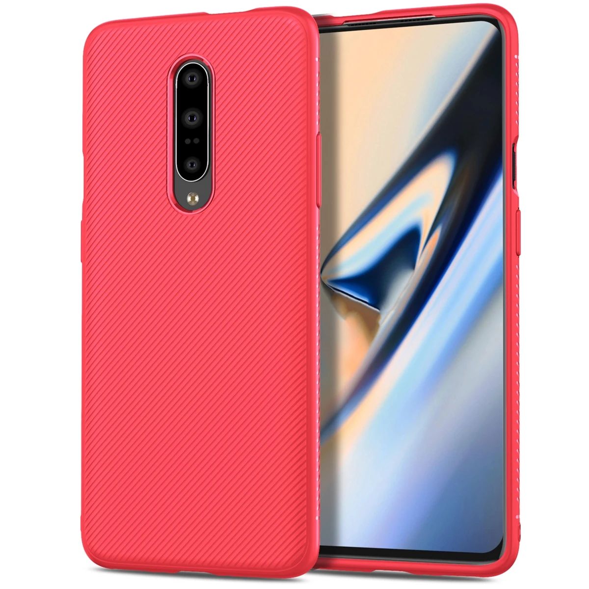 Для Oneplus 7 T 7 Pro Чехол силиконовый тонкий Матовый ТПУ текстурированный резиновый противоударный чехол One Plus 7 Pro 1+ 7 Oneplus 7 T 7 T Чехол Броня