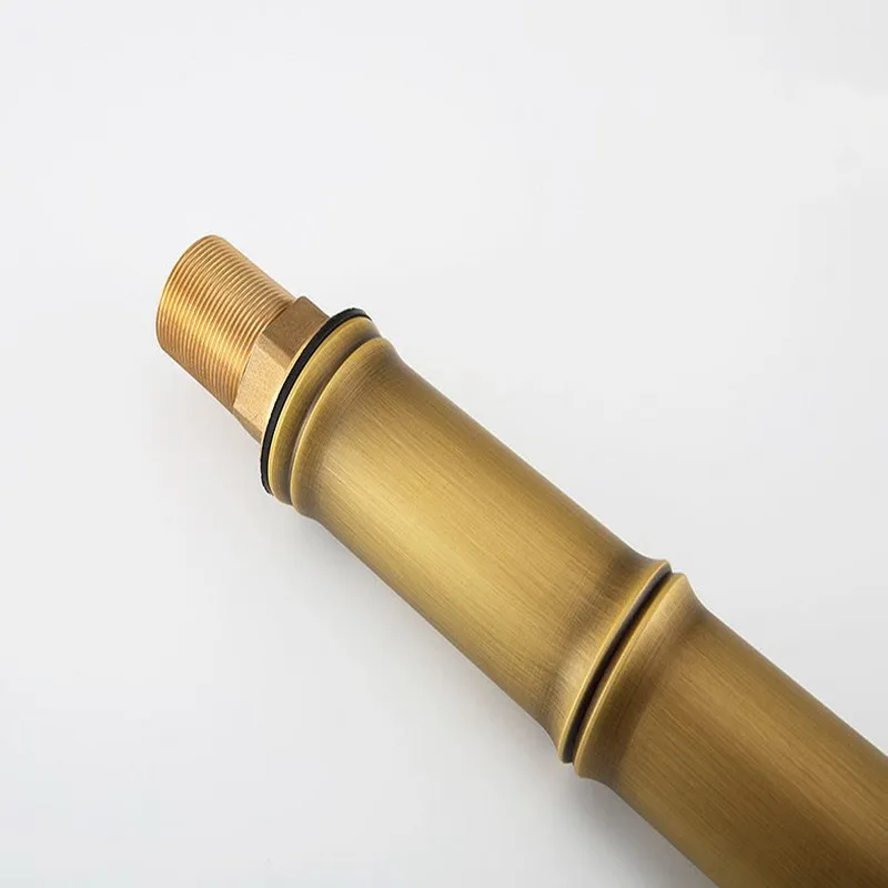 Antique Brass Bamboo Style Single Handle Waterfall Bathroom Basin Vanity Sink Faucet Mixer Tap KD733 Antique Brass Bamboo Style Single Handle Waterfall Bathroom Basin Vanity Sink Faucet Mixer Tap KD733