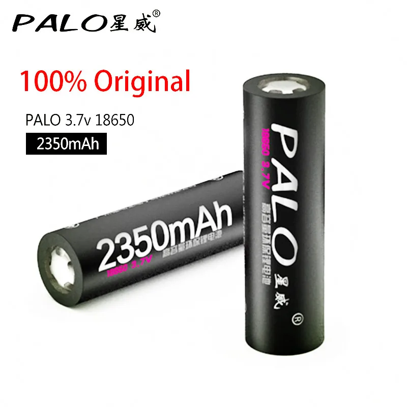 

2018 new sale PALO Brand 3.7 v 2350 mah 18650 Lithium Rechargeable Battery For Computer Bicycle Panasonic Flashlight batteries