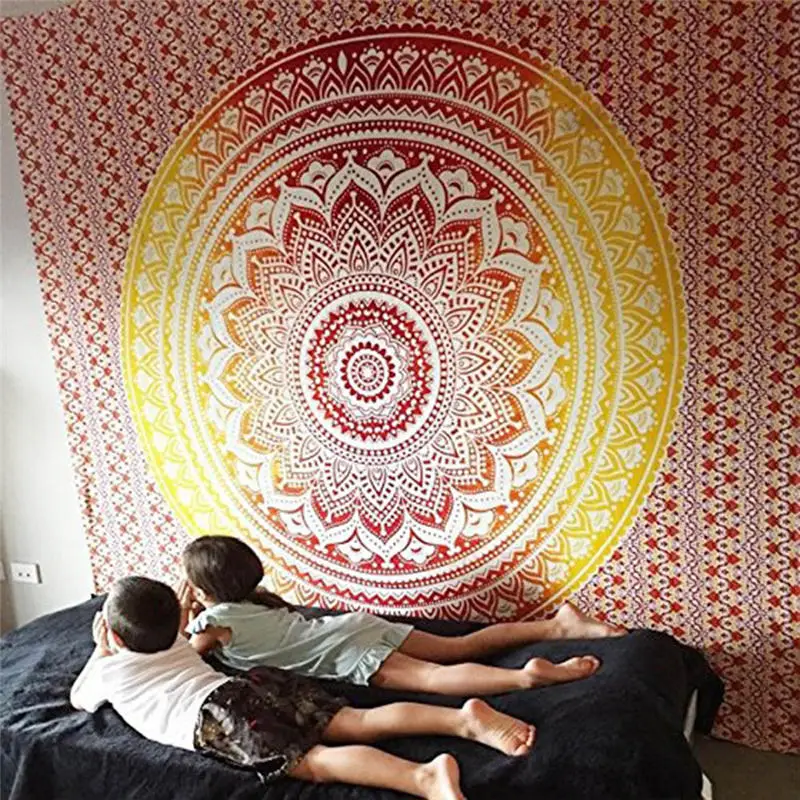 

India Mandala Tapestry Wall Hanging Macrame Wall Cloth Decorative Tapestries Tapestry Mandala Wall Carpet For Bedroom
