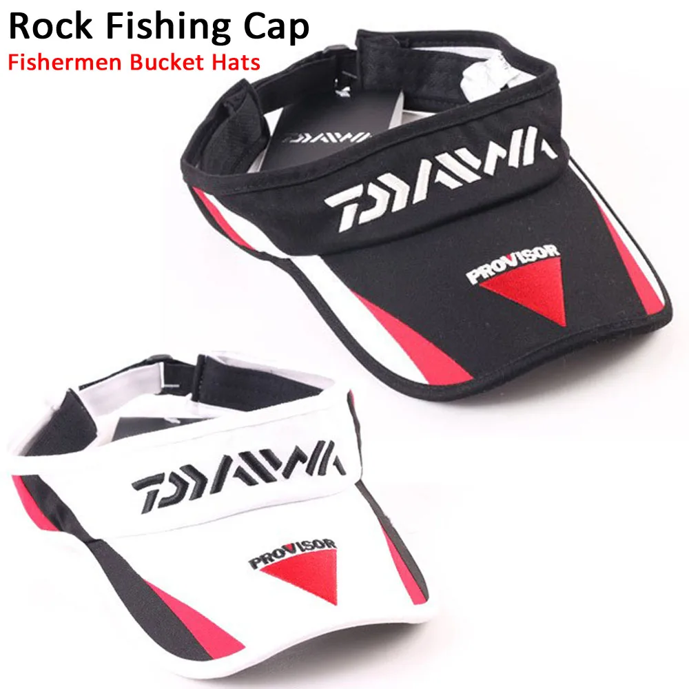 

1 Piece Daiwa Rock Fishing Cap Fishermen Bucket Hats Outdoor Sport Sunscreen Tennis Baseball Caps Empty Top Hat Size Adjustable