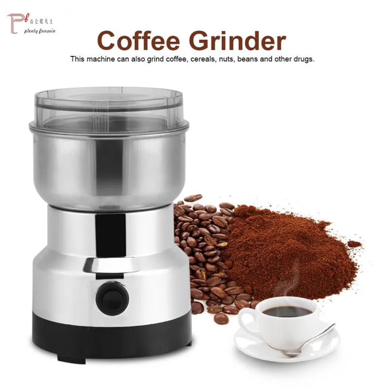 

Stainless Electric Multi-functional Coffee Grinder Herbs/Spices/Nuts/Grains/Bean Grinding EU Plug 220V cafe beans mill