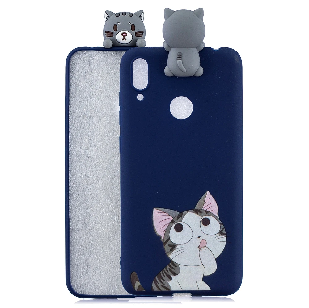 Etui Huawei Y5 Y6 Y7 Y9 Prime Cases 3D Kawaii Panda Unicorn Silicon Cover on for Funda Huawei Y5 Y6 Y7 Y9() Phone Case - Цвет: 3