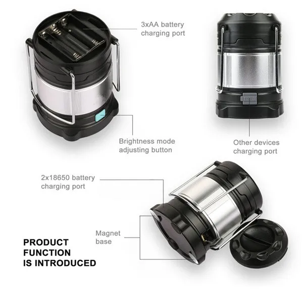 Rechargeable LED Camping Lantern Flashlights (14)