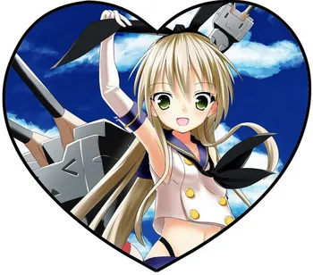 

Fleet Collection Anime Shimakaze Single Sided Pattern Fabric Heart Pillow #36117