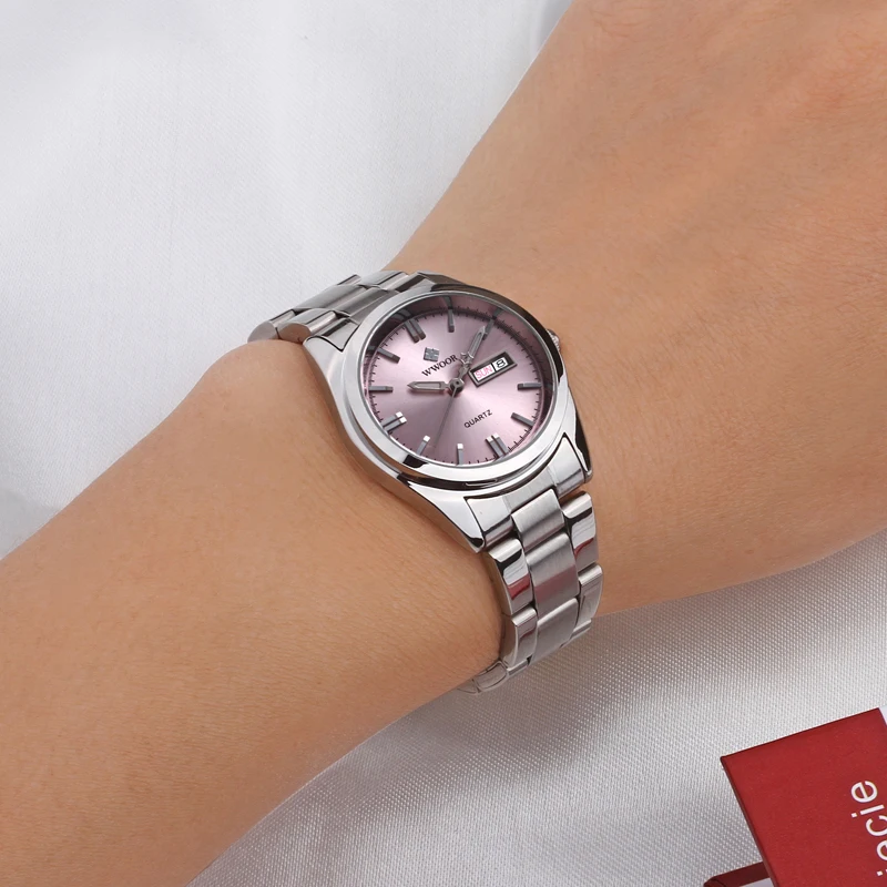 Часы женские кварцевые аналоговые из нержавеющей стали|montre brand|montre femmemontre casual femme |