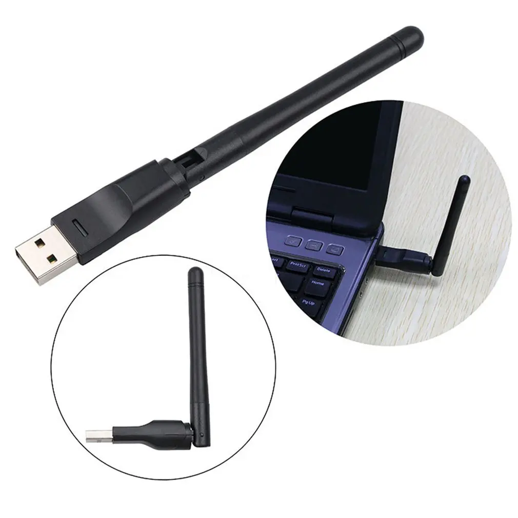 MTK7601 Usb Wifi антенна Mtk7601 беспроводная сетевая карта Usb 2,0 150 Мбит/с 802.11b/g/n Lan адаптер с поворотная антенна