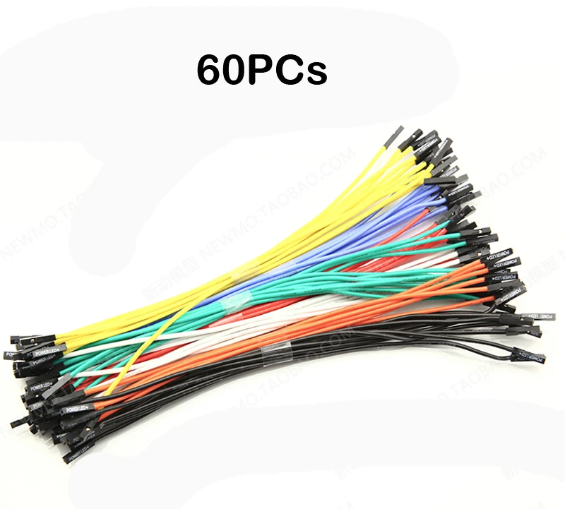 

60PCs 1p Male/Female Dupont Cable 20/30CM 20AWG Silicone 1P 2.54mm Wire DIY For RC Quadcopter Drone VTX FC Connect