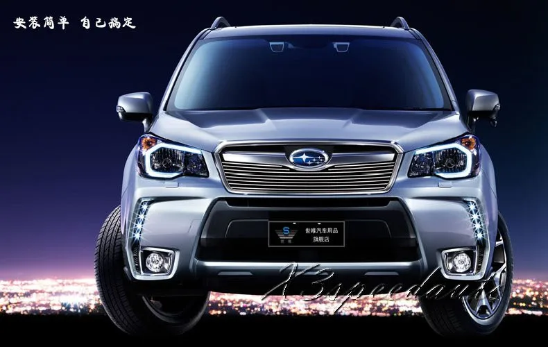 Для Subaru Forester 2013 Гонки Передняя решетка решетки крышка отделка высокое качество алюминиевый сплав