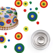 Горячий торт форма для печенья резак круглой формы Нержавеющая сталь набор для работы с мастикой «сделай сам» пресс-формы MDD88