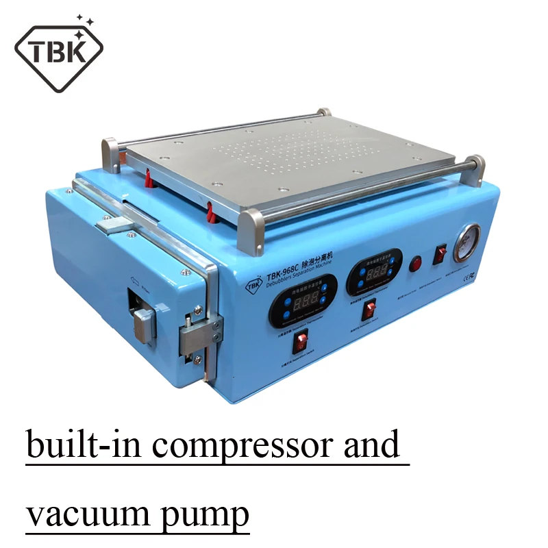 

New TBK-968C LCD Screen Separate OCA Autoclave Bubble Remove Machine Built in compressor vacuum pump for ipad Curved screen