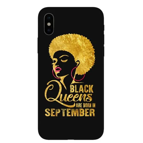 Модные африканские девушки Жесткий ПК телефон чехол для iPhone 7 XR XS Max 6 S Plus 5 5S SE 8 Melanin