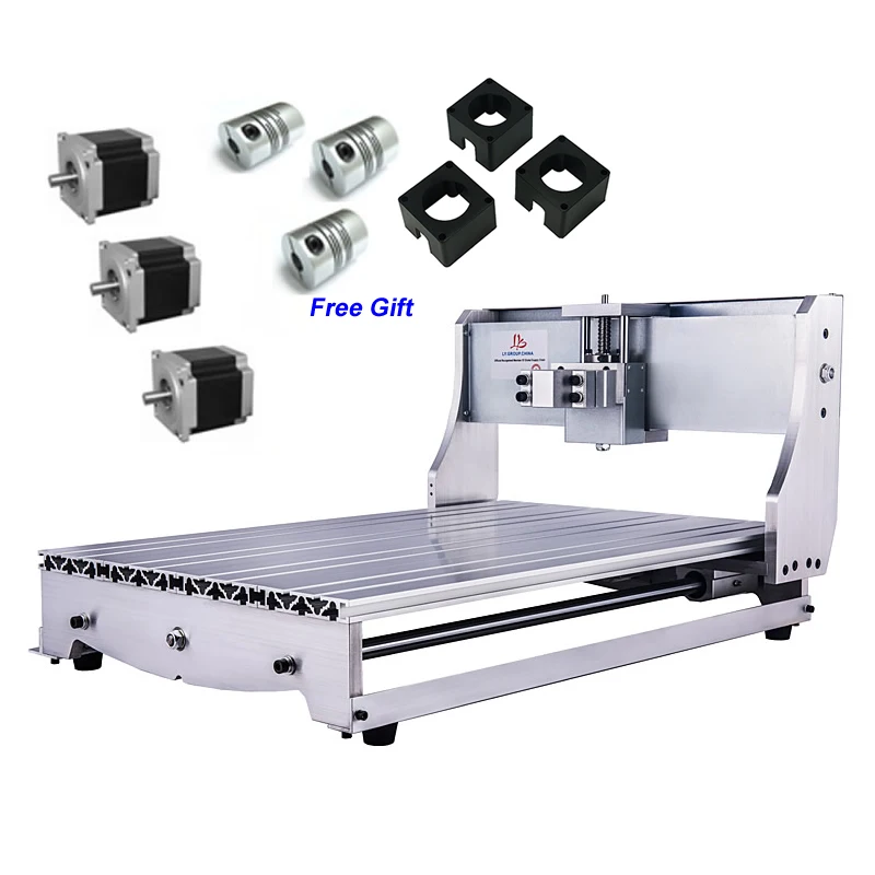 Aluminium Mini CNC zestaw ze szkieletem 6040 3 sztuk NEMA 23 57 silnik krokowy sprzęgło DIY maszyna do grawerowania CNC Router 6040 Aluminium Mini CNC zestaw ze szkieletem 6040 3 sztuk NEMA 23 57 silnik krokowy sprzęgło DIY maszyna do grawerowania CNC Router 6040